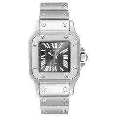 Cartier Santos Galbee Grey Dial Automatic Steel Ladies Watch W20066D6