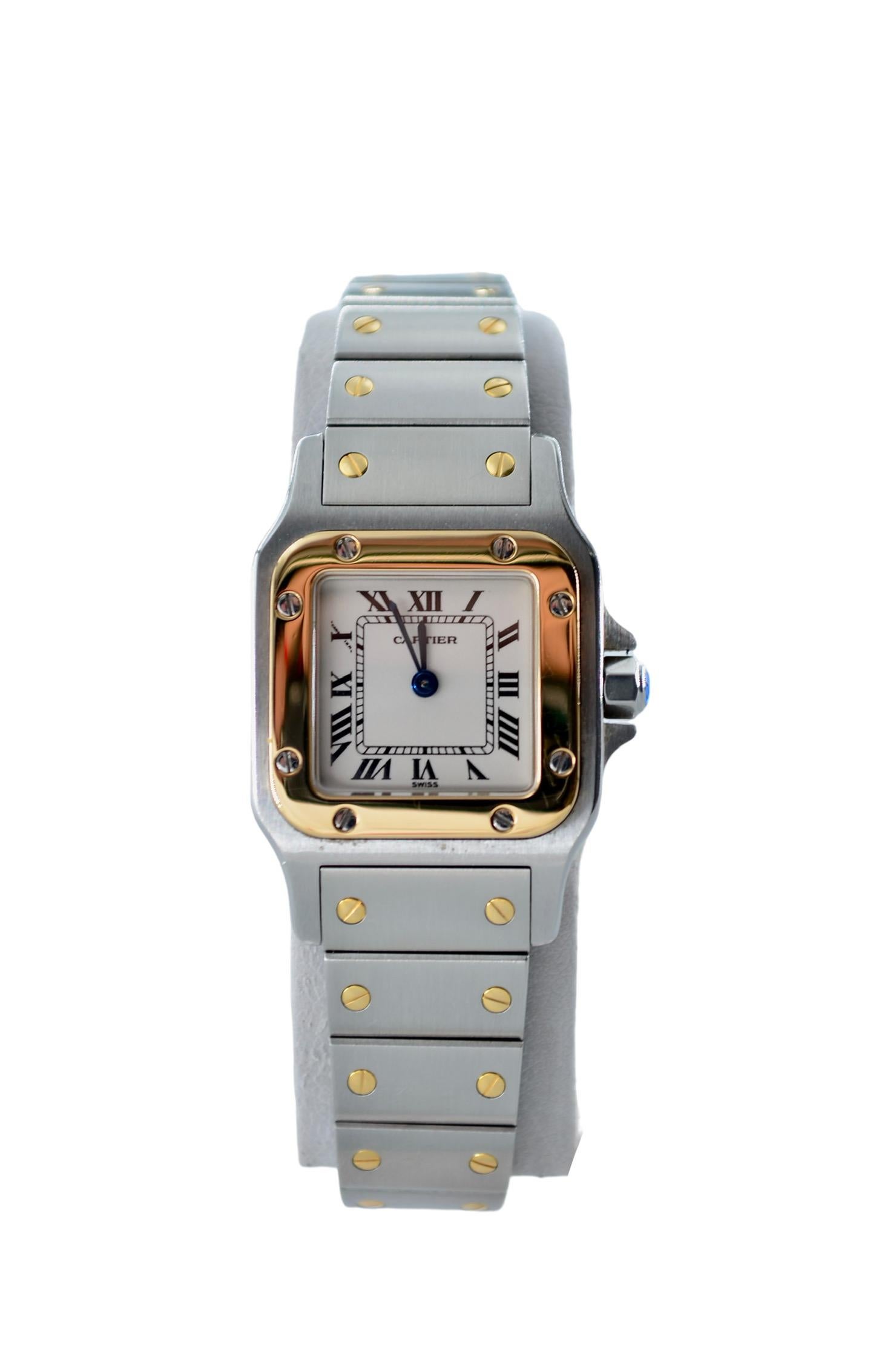 Cartier Santos Galbee Damen 24x35mm Gold&Steel Quarz Ref: 1567 1