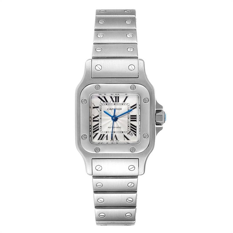 Cartier Santos Galbee Ladies Automatic Steel Ladies Watch W20044d6 For Sale At 1stdibs
