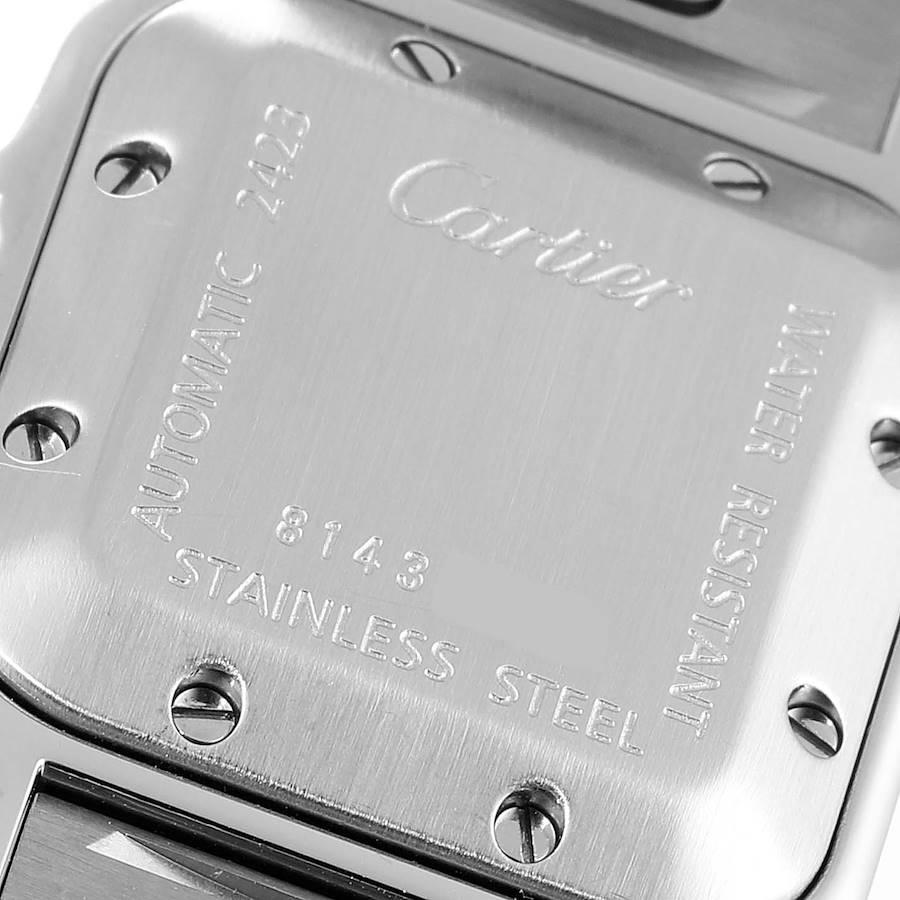 Cartier Santos Galbee Ladies Automatic Steel Ladies Watch W20044D6 For Sale 2