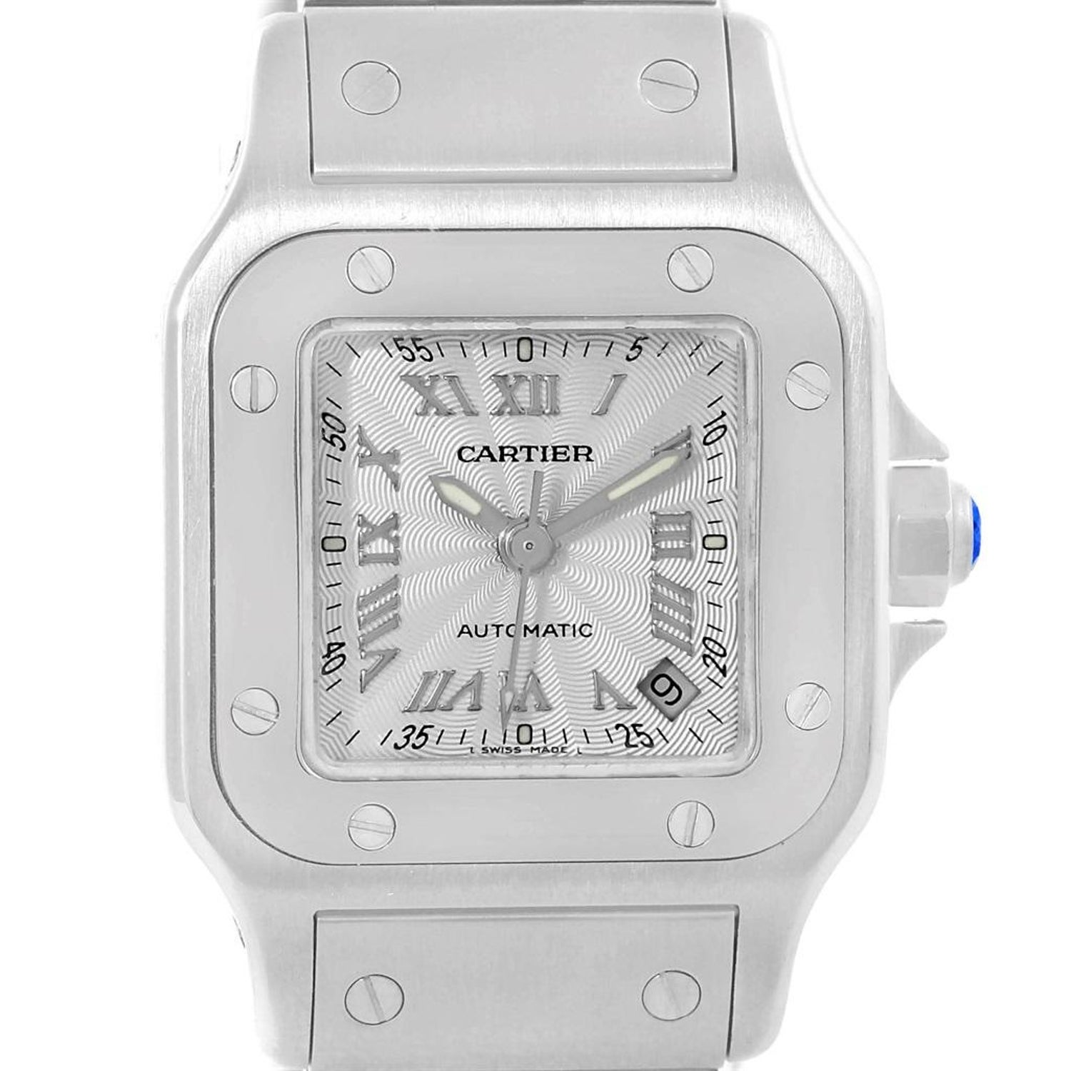 Cartier Santos Galbee Ladies Stainless Steel Automatic Watch W20044d6 For Sale At 1stdibs