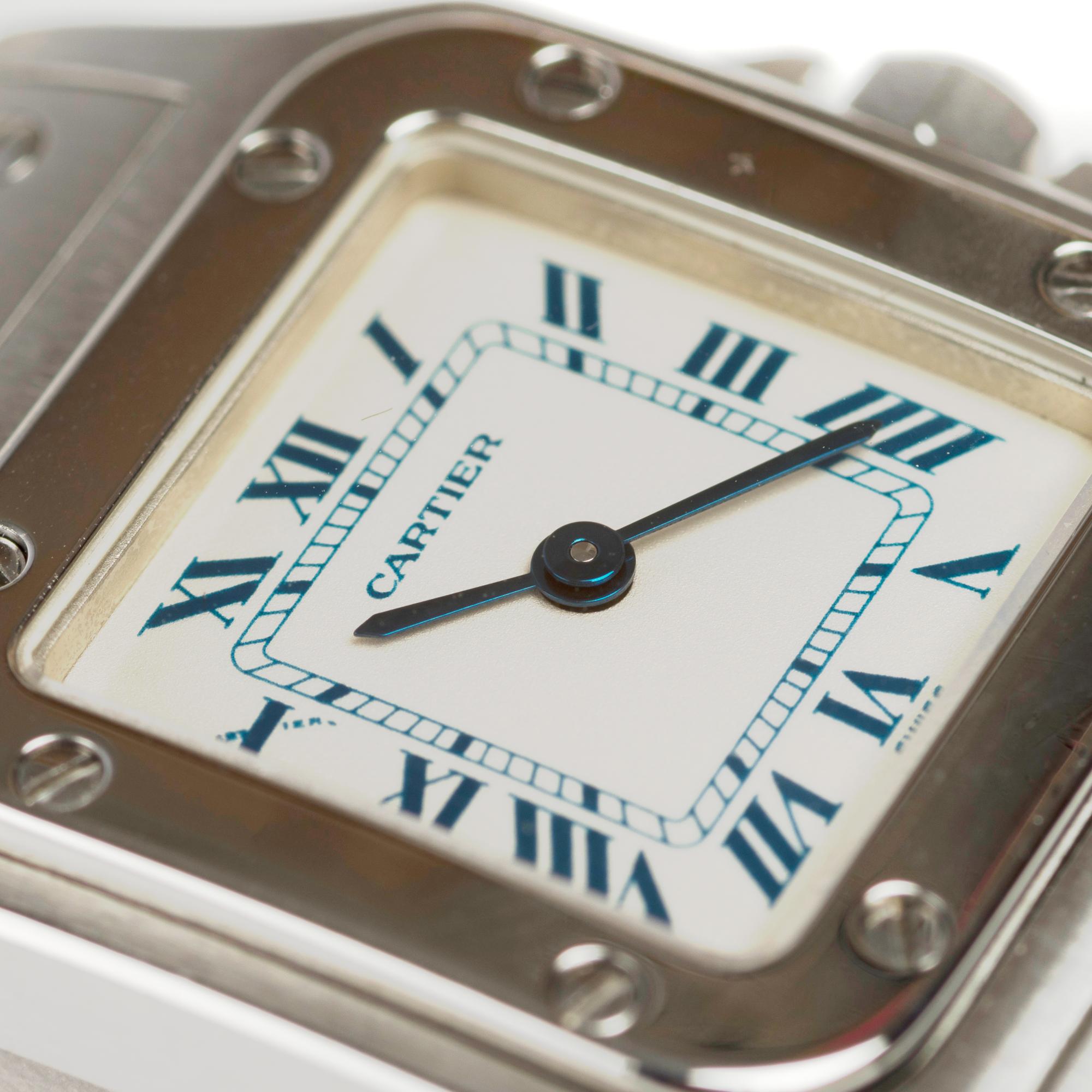 Cartier Santos Galbée lady wristwatch in steel For Sale 1