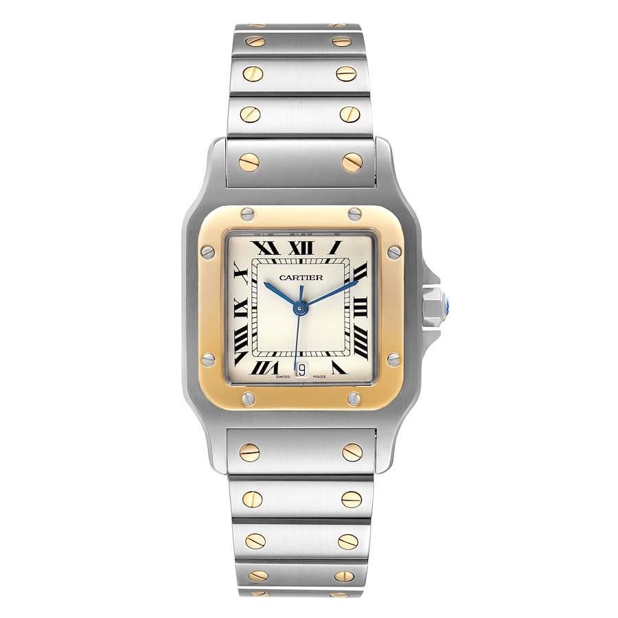 Cartier Santos Galbee Large Steel Yellow Gold Unisex Watch 1566 For ...