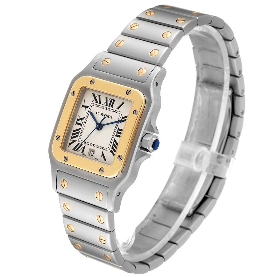 Cartier Santos Galbee Large Steel Yellow Gold Unisex Watch 1566 1