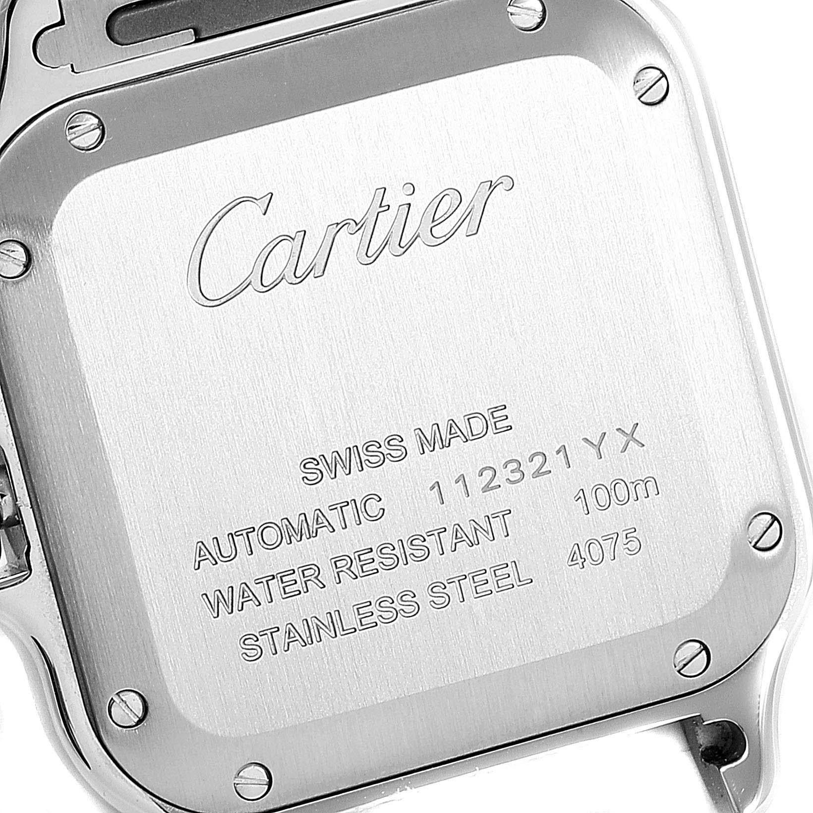 Cartier Santos Galbee Medium Steel Men's Watch WSSA0010 Unworn For Sale 2