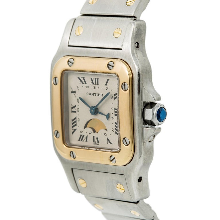 cartier watch moon phase