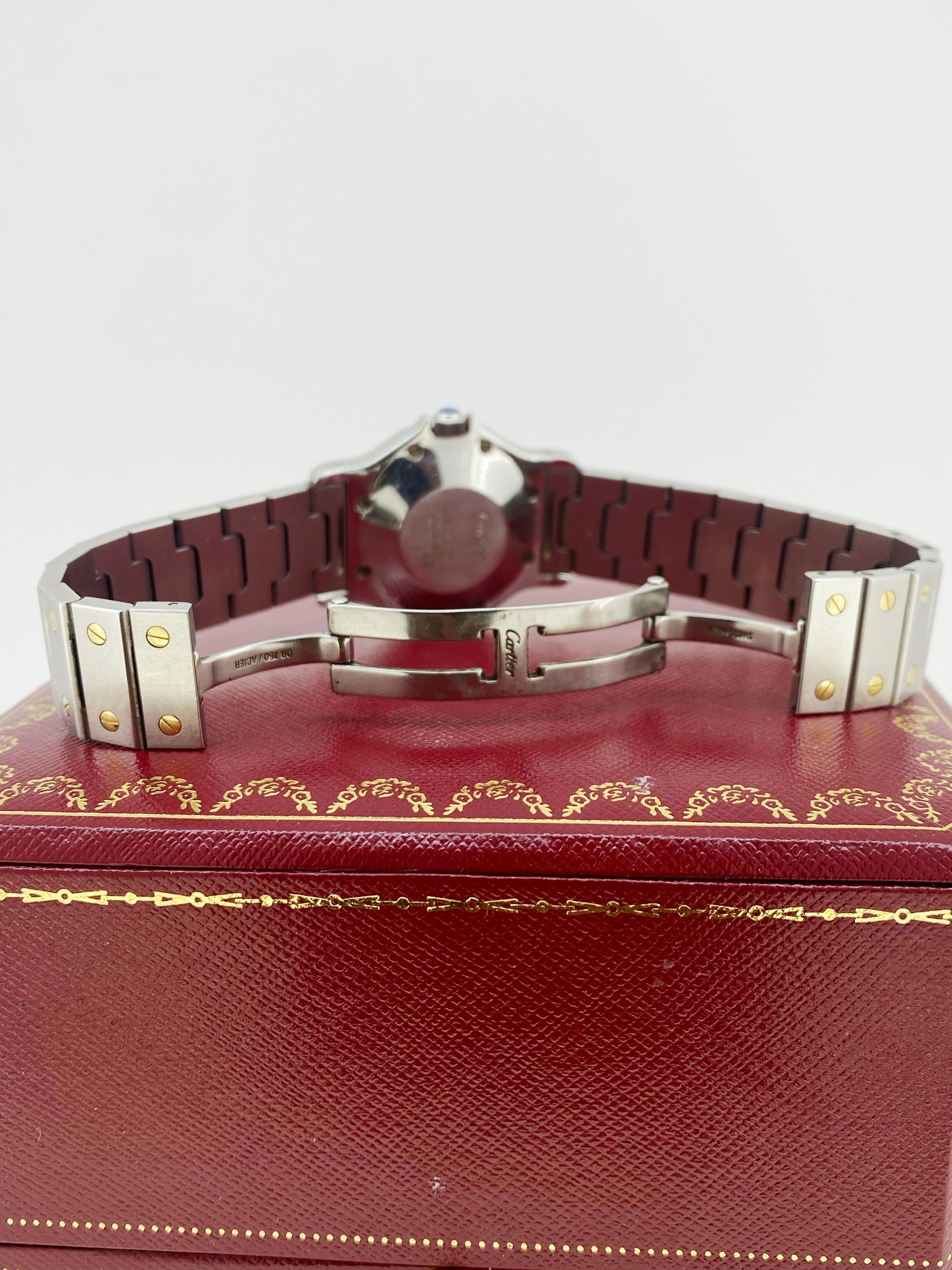 Cartier Santos Galbée Octagon 18K Gold & Steel 31mm Automatic Men' Watch + Box 3