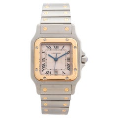 Retro Cartier Santos Galbee Ref 1566, 18K Yellow Gold, Outstanding Condition 'for age'