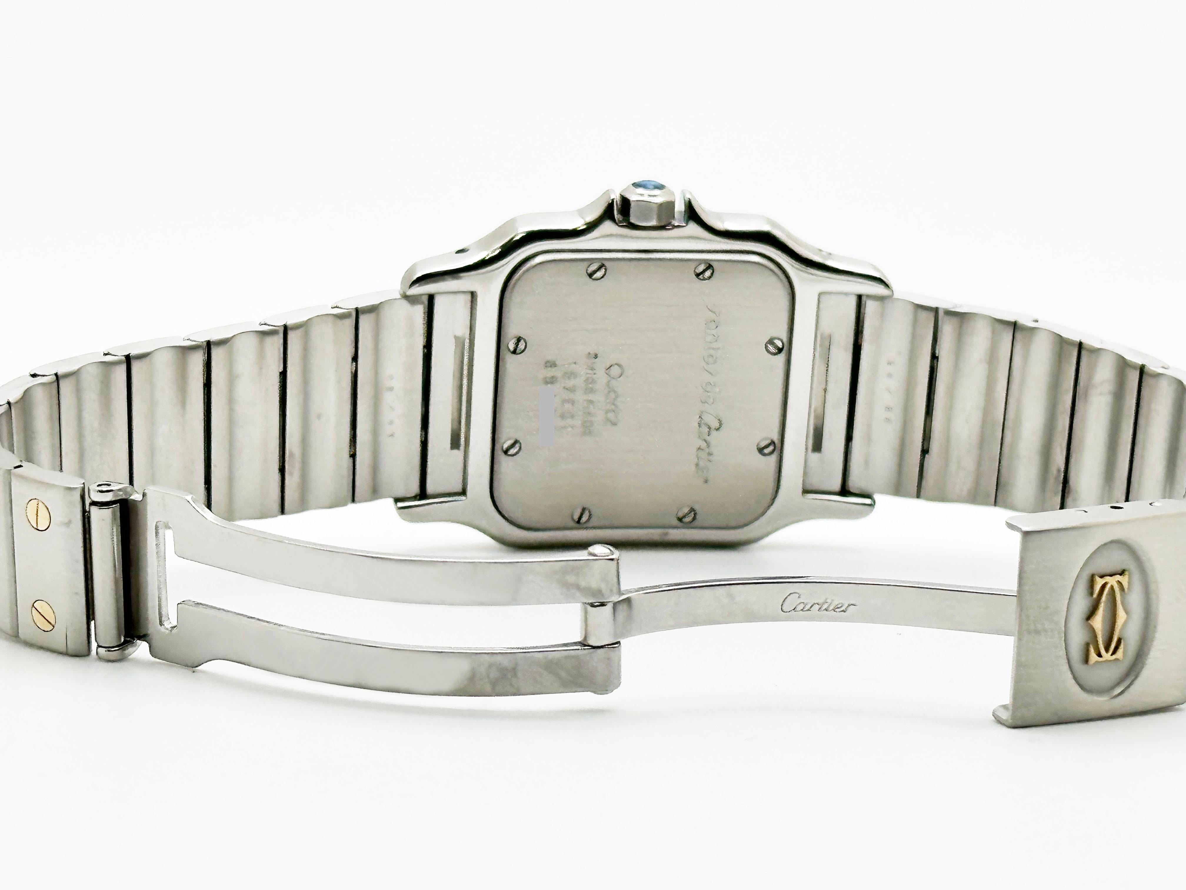 Cartier Santos Galbee Réf. 187901 Cadran en bronze et or jaune 18 carats, boîte en acier inoxydable 29 mm 5
