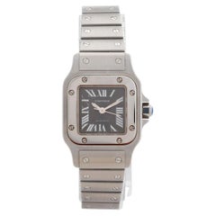 Cartier Santos Galbee Ref 2423, Hervorragender Zustand, Karton und Papiere