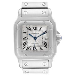 Cartier Santos Galbee Silver Dial Automatic Steel Men's Watch W20055D6