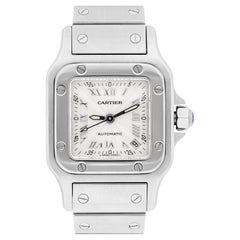 Cartier Santos Galbée Silver Dial Small Steel Ladies Watch W20054D6/2423