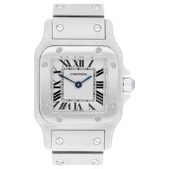 Used Cartier Santos Galbée Silver Dial Small Steel Ladies Watch W20056D6/1565