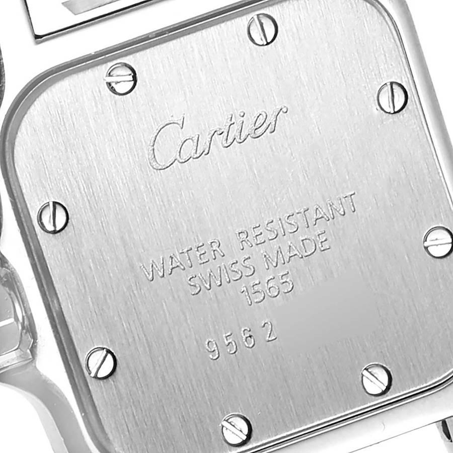 Cartier Santos Galbee Silver Dial Small Steel Ladies Watch W20056D6 1