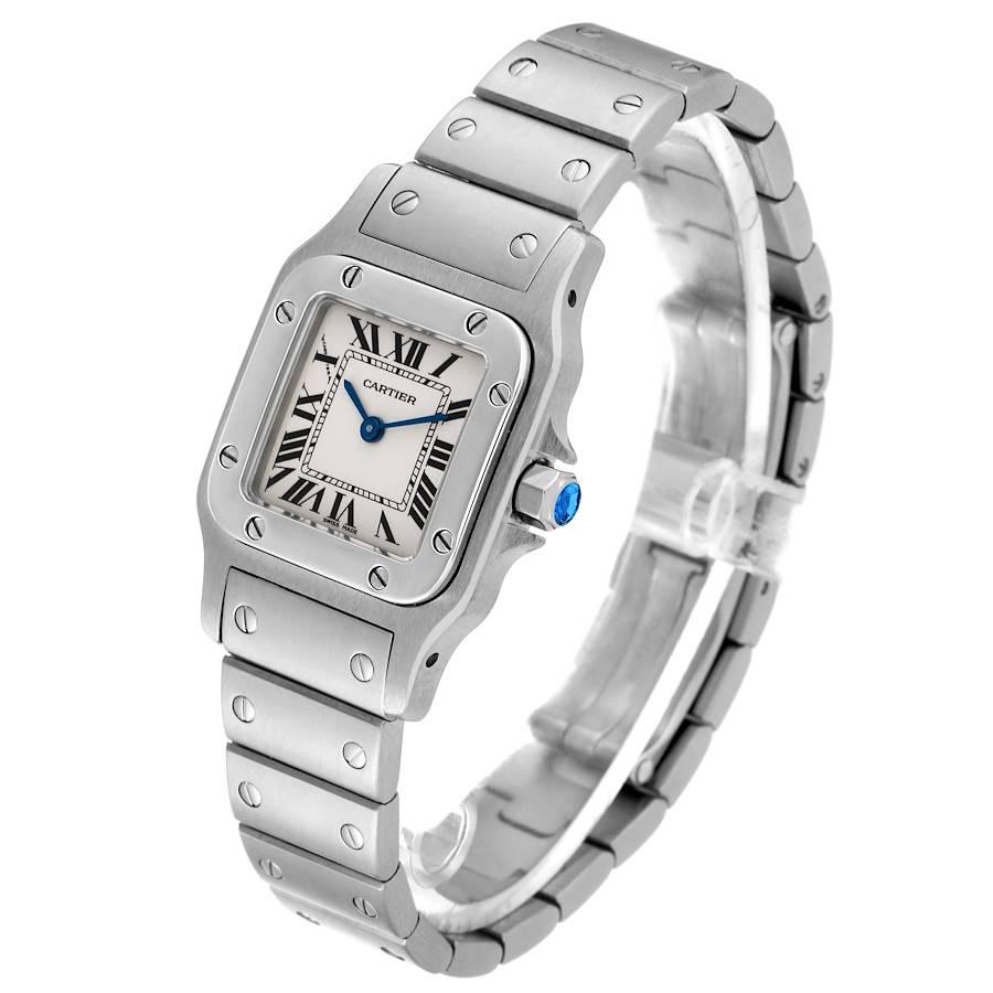 Women's Cartier Santos Galbee Silver Dial Small Steel Ladies Watch W20056D6 Papers