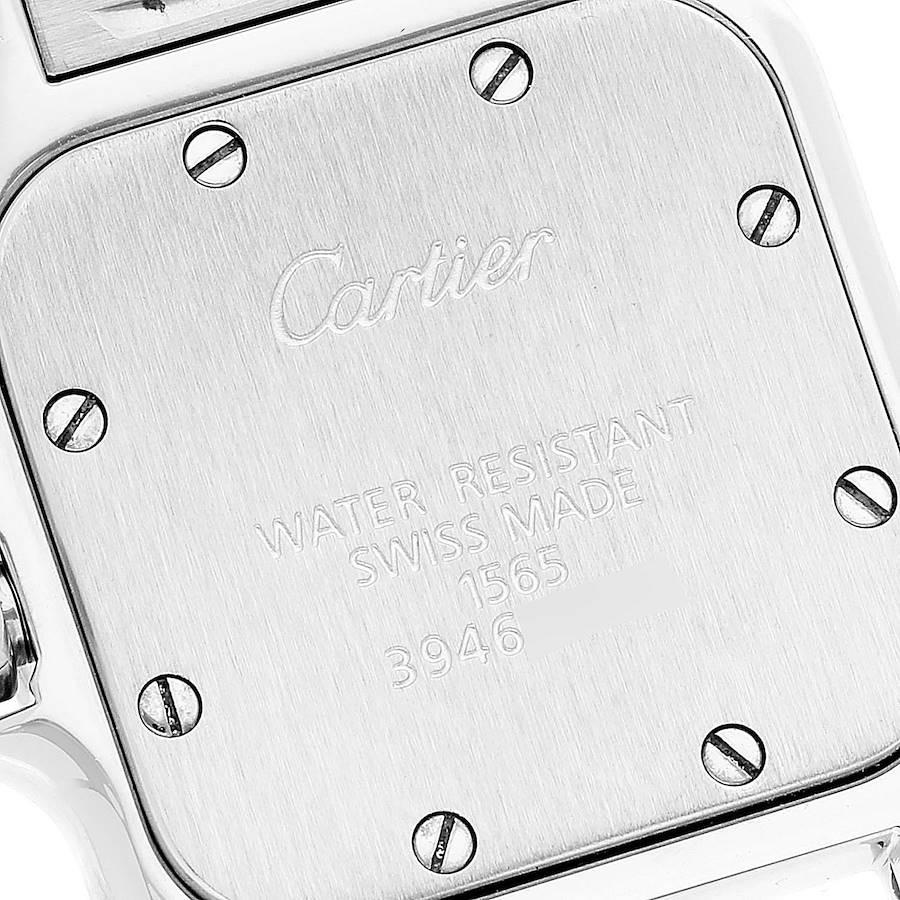 Cartier Santos Galbee Silver Dial Small Steel Ladies Watch W20056D6 Papers 2