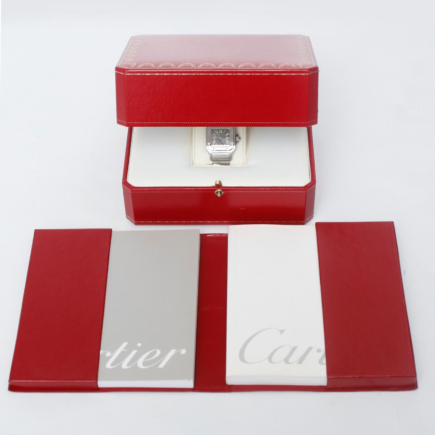 Cartier Santos Galbee Small Ladies Watch 2423 W20044D6 en vente 2