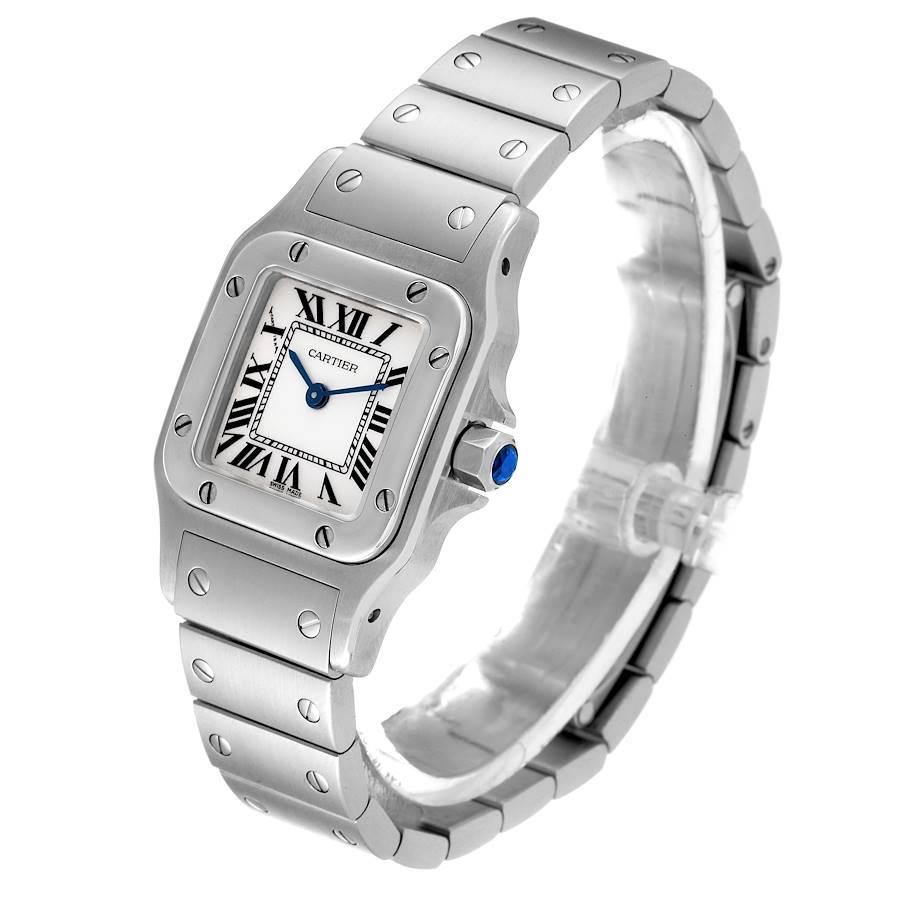 Women's Cartier Santos Galbee Small Silver Dial Steel Ladies Watch W20056d6