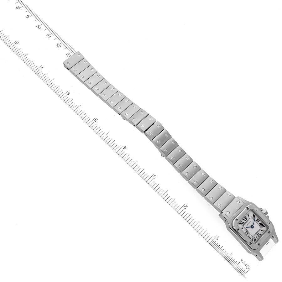 Cartier Santos Galbee Small Silver Dial Steel Ladies Watch W20056d6 4