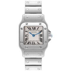 Cartier Santos Galbee Small Silver Dial Steel Ladies Watch W20056D6