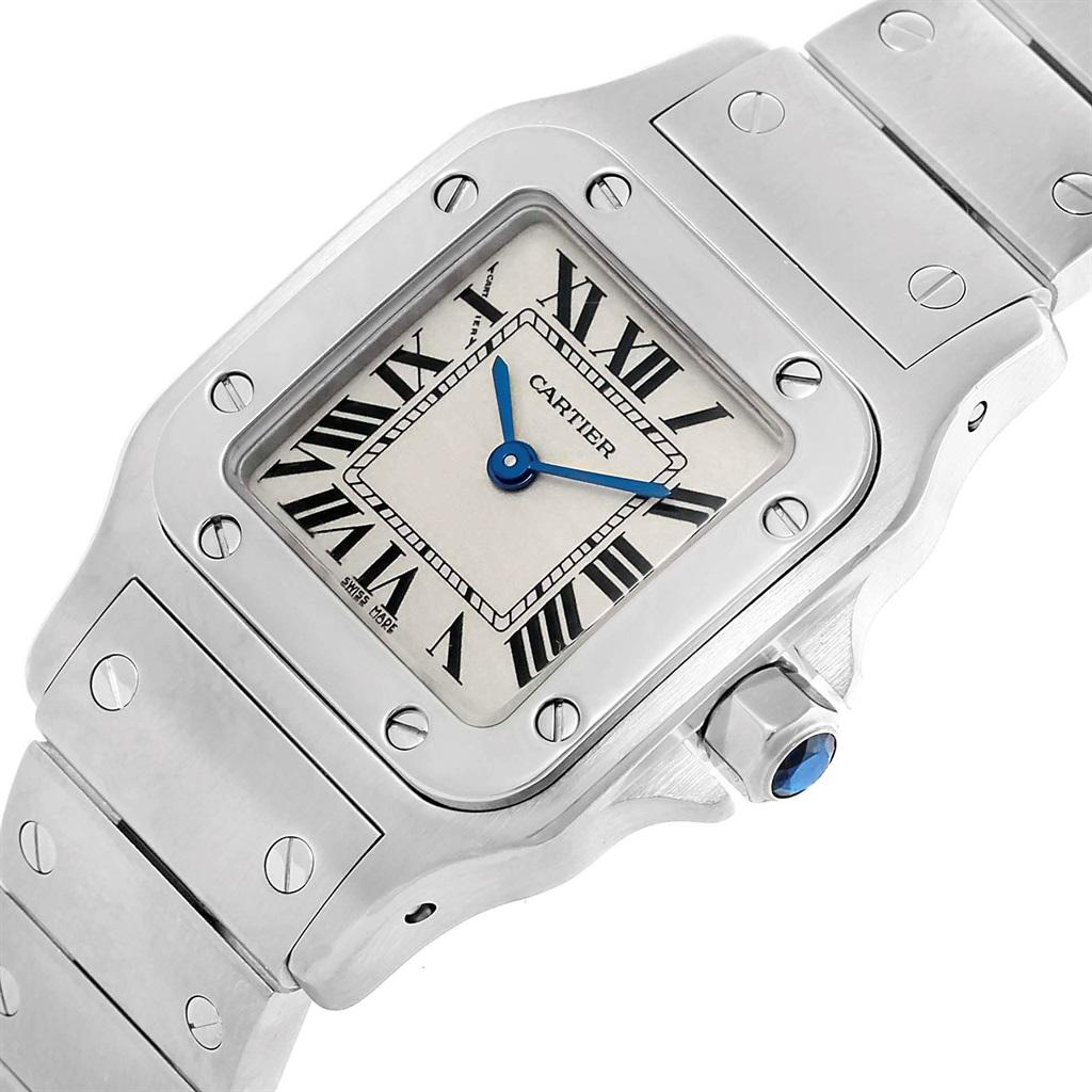 Women's Cartier Santos Galbee Small Steel Silver Dial Quartz Watch W20056D6