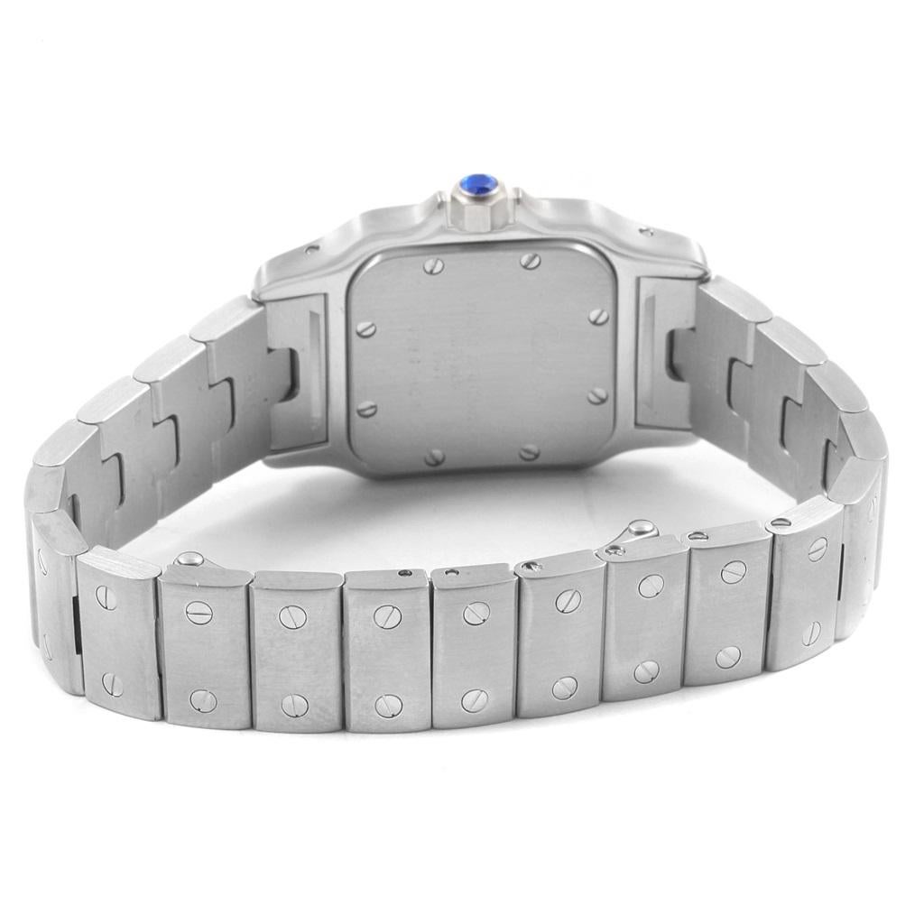 Cartier Santos Galbee Small Steel Silver Dial Quartz Watch W20056D6 1