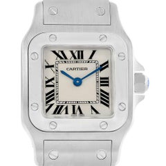 Cartier Santos Galbee Small Steel Silver Dial Quartz Watch W20056D6
