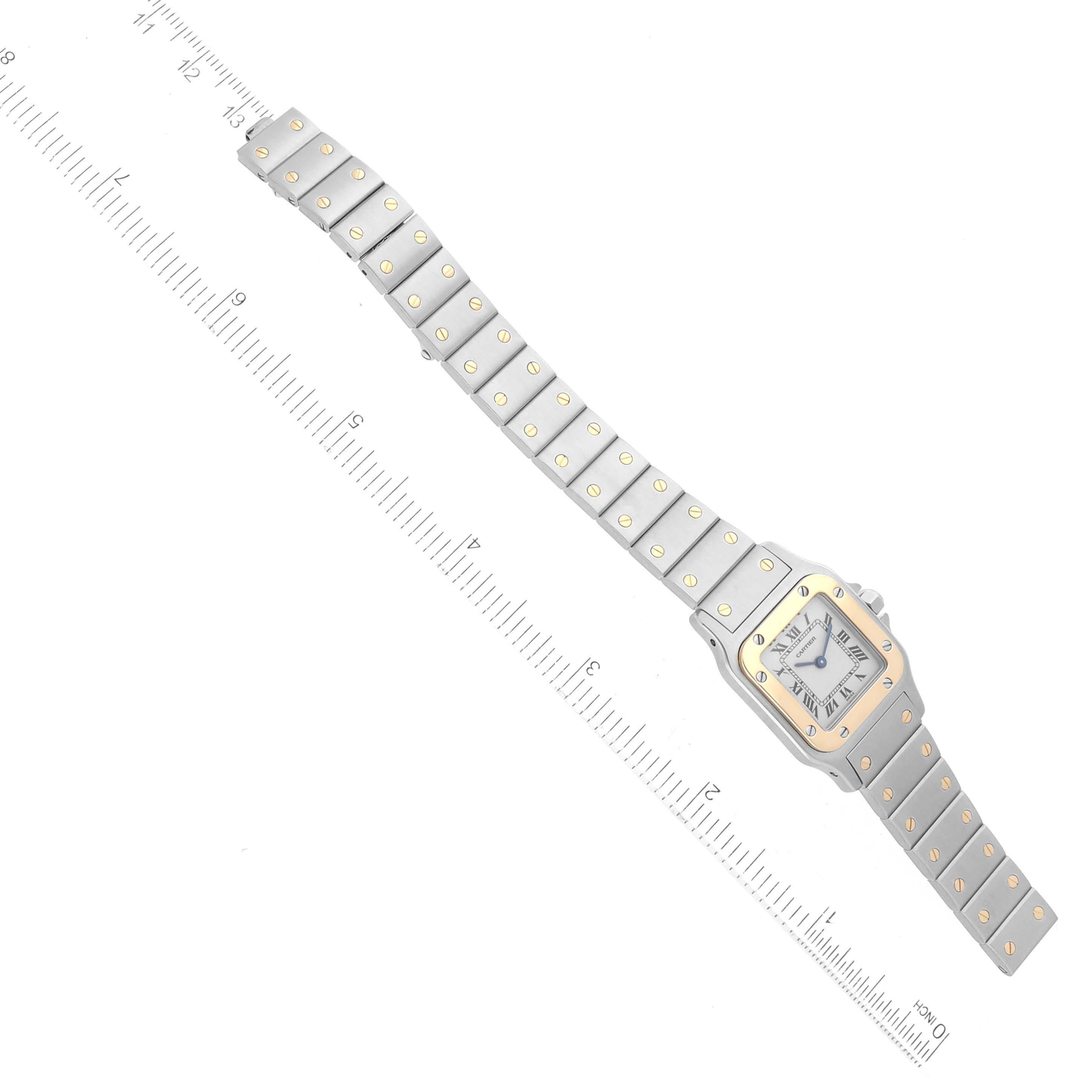  Cartier Santos Galbee Petite montre pour femme en acier et or jaune W20012C4 Pour femmes 