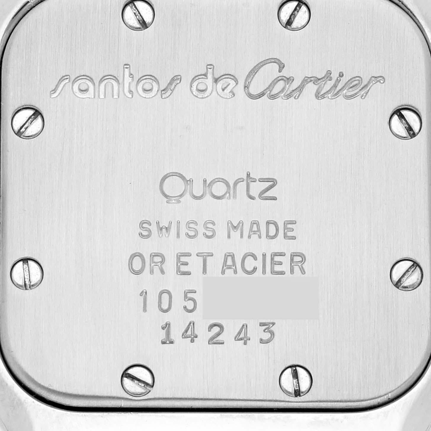 Cartier Santos Galbee Small Steel Yellow Gold Ladies Watch W20012C4 1