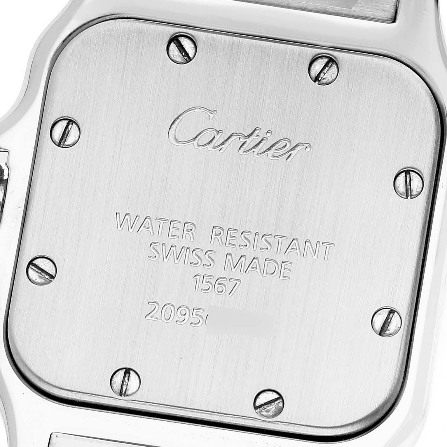 Cartier Santos Galbee Small Steel Yellow Gold Ladies Watch W20012C4 2