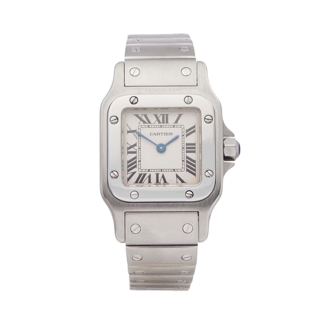 Cartier Santos Galbee Stainless Steel 1565 Wristwatch at 1stDibs ...