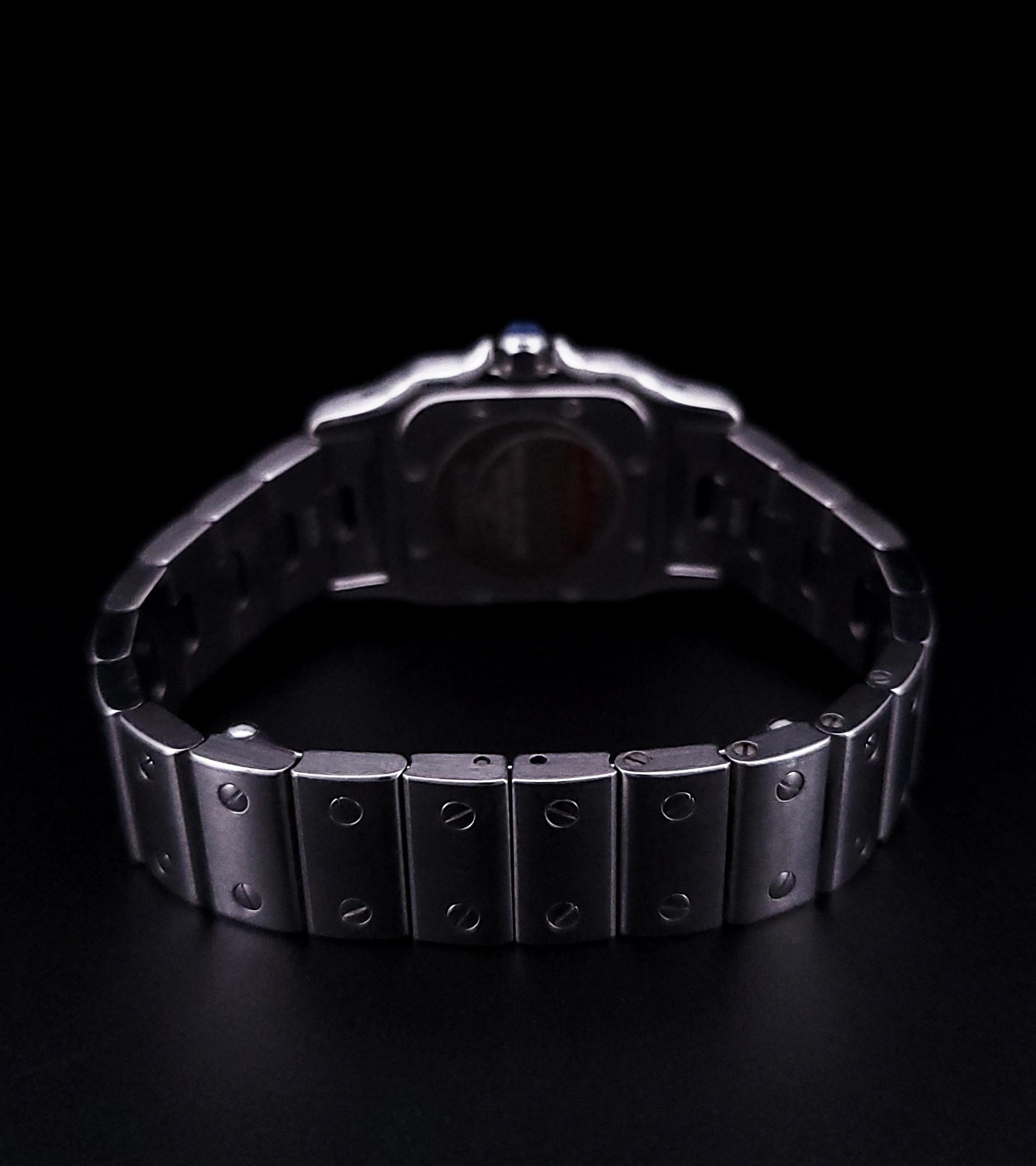 Cartier Santos Galbee Montre 1565 en acier inoxydable en vente 1