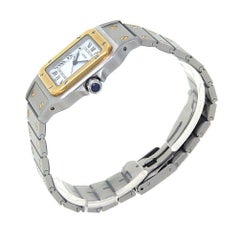 Cartier Santos Galbee Montre automatique en acier inoxydable et or 18 carats W20058C4