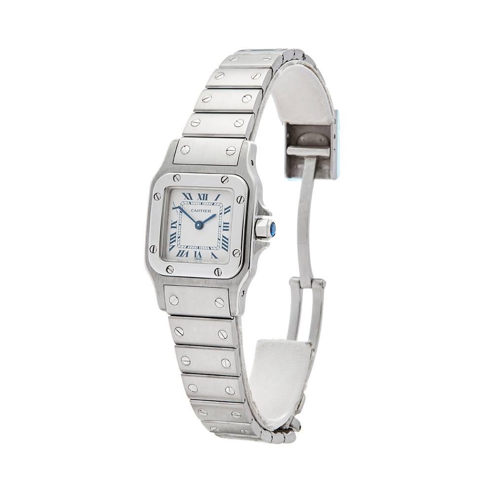 Xupes Ref: W4639
Manufacturer: Cartier
Model: Santos Galbee
Model Ref: 1565 or W20056D6
Age: Circa 2000's
Gender: Women's
Box and Papers: Box Only
Dial: White Roman
Glass: Sapphire Crystal
Movement: Quartz
Water Resistance: To Manufacturers