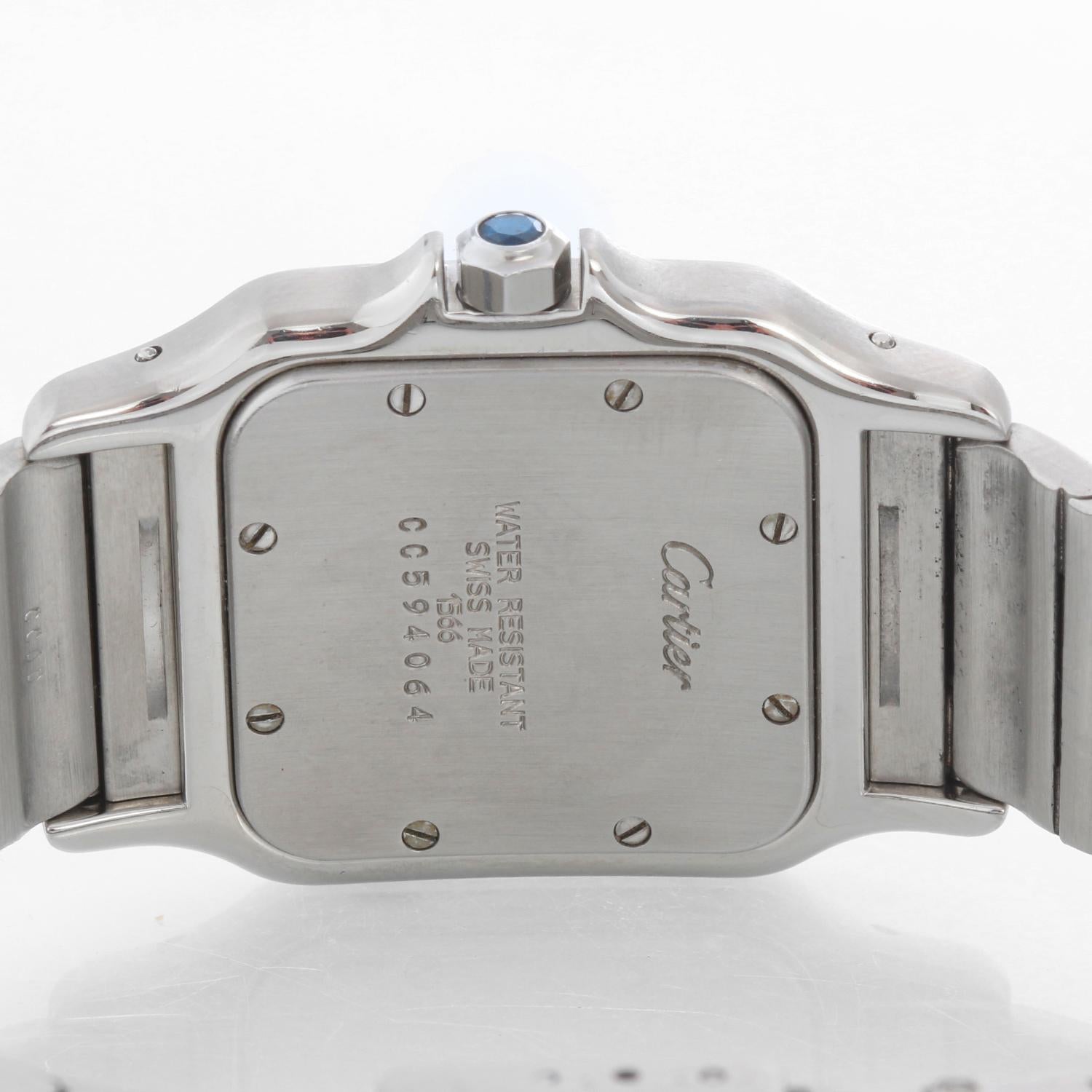 Cartier Santos Galbee Steel and Gold Men's Quartz Watch 1