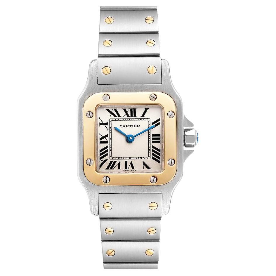 Cartier Santos Galbee Steel Yellow Gold Ladies Watch W20012C4