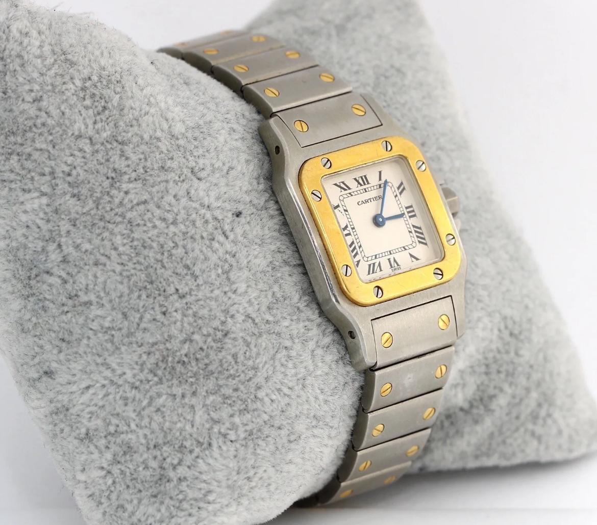 cartier santos galbee 24mm on wrist