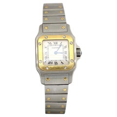 Cartier Santos Galbee Two Tone 24mm Wristwatch Ref# 1567