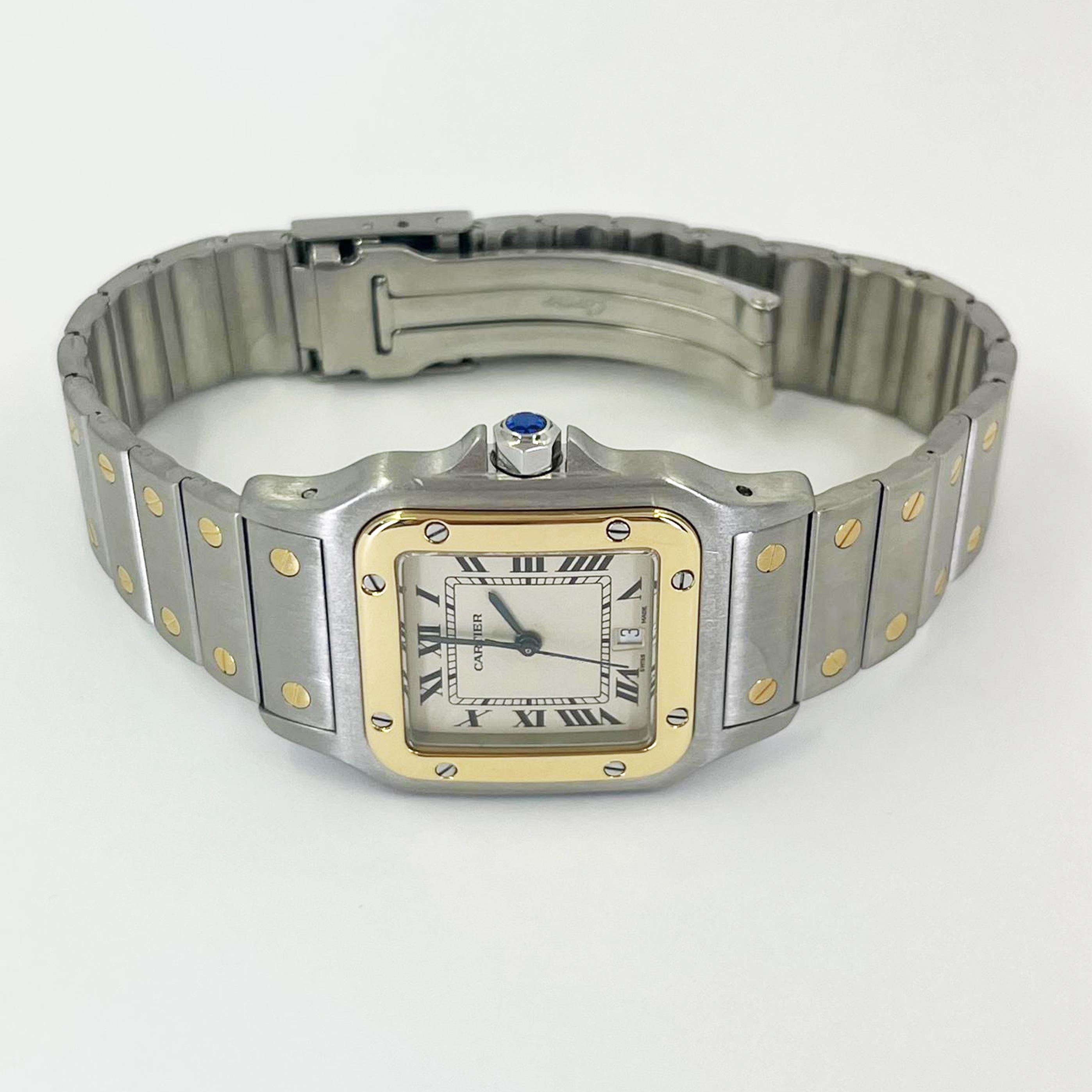 Cartier Santos Galbee Two Tone Quartz Watch 2