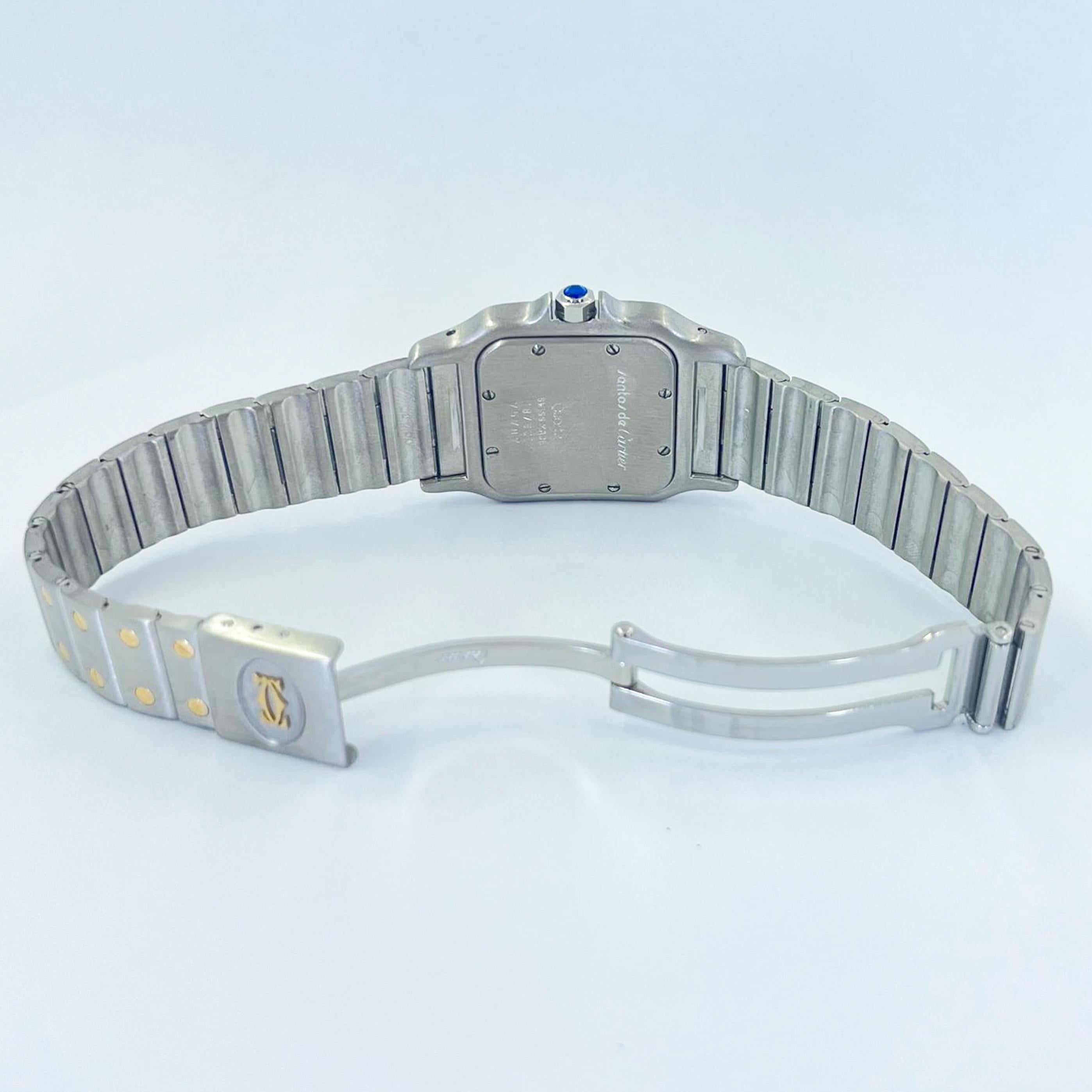 Cartier Santos Galbee Two Tone Quartz Watch 4