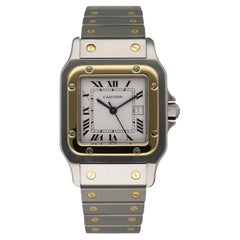 Cartier Santos Galbee Two Tone Men's Watch