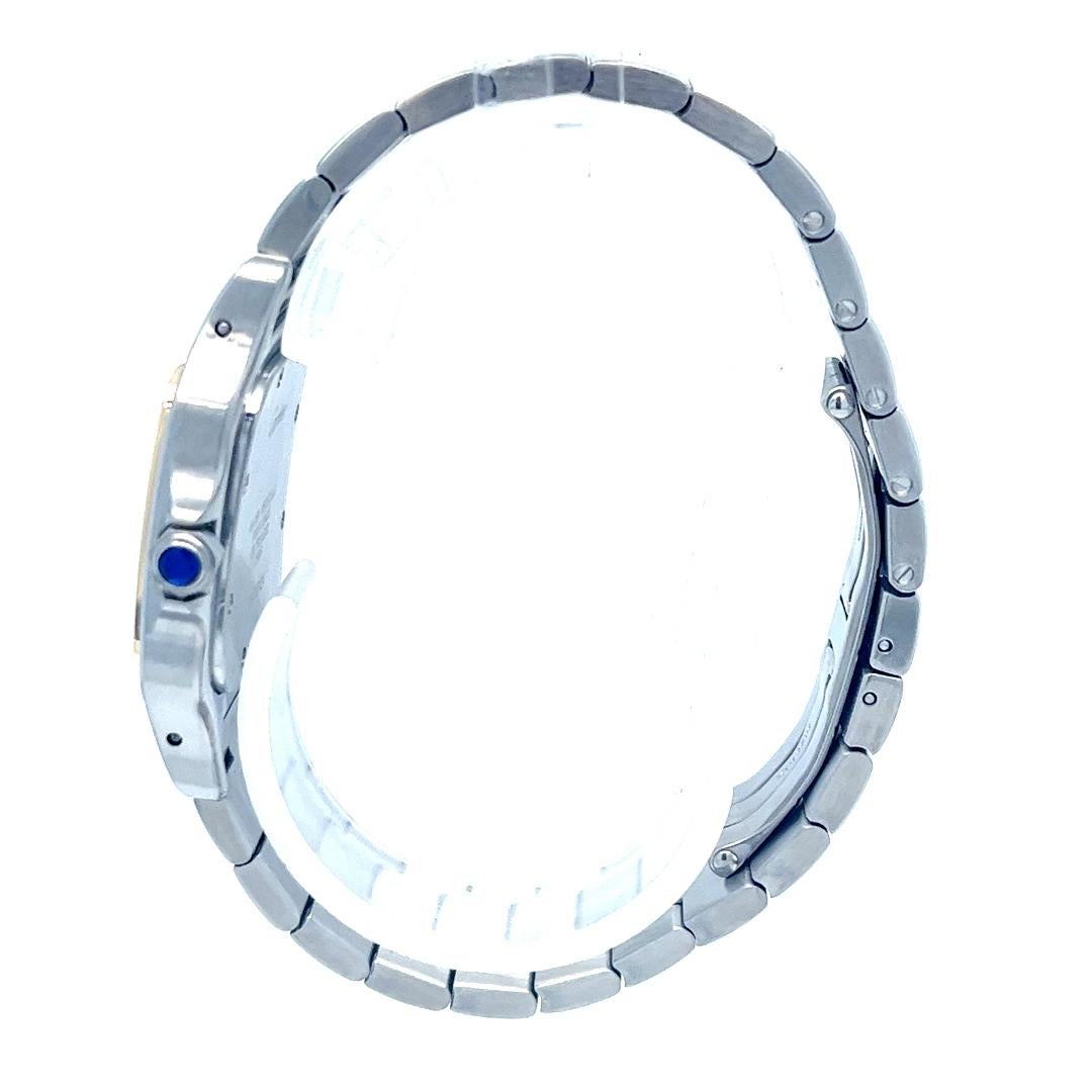 Cartier Santos Galbee Montre à quartz bicolore Bon état - En vente à Coral Gables, FL