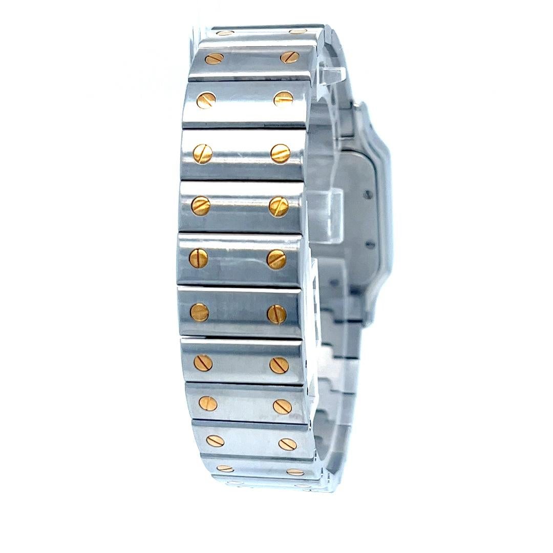 Cartier Santos Galbee Montre à quartz bicolore Pour femmes en vente