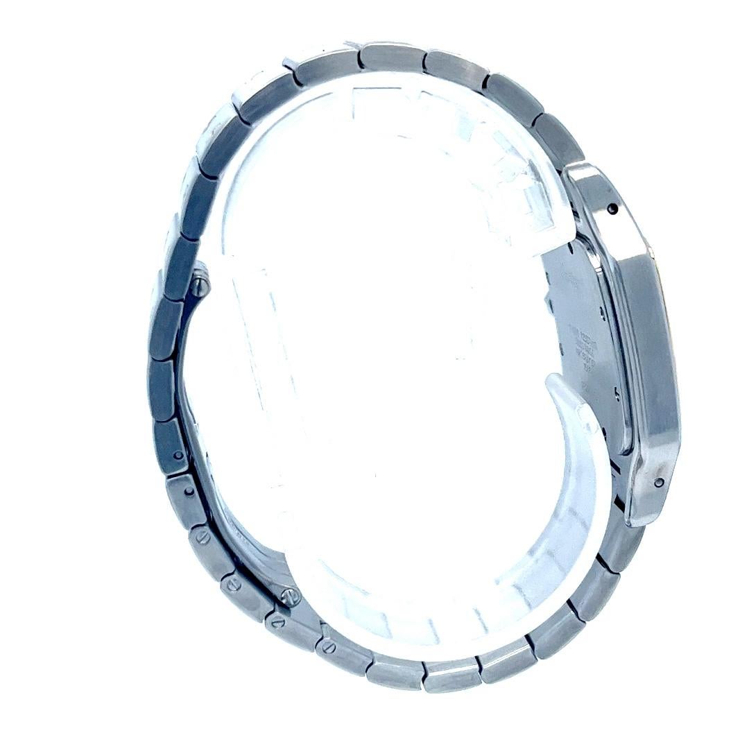 Cartier Santos Galbee Montre à quartz bicolore en vente 1