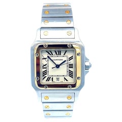 Cartier Santos Galbee Two Tone Quartz Watch