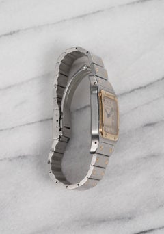 Cartier Santos Galbée Two Tone Watch in Stainless Steel