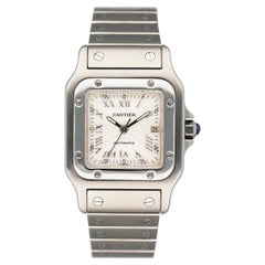 Cartier Santos Galbee Montre pour femme en acier inoxydable W20040D6