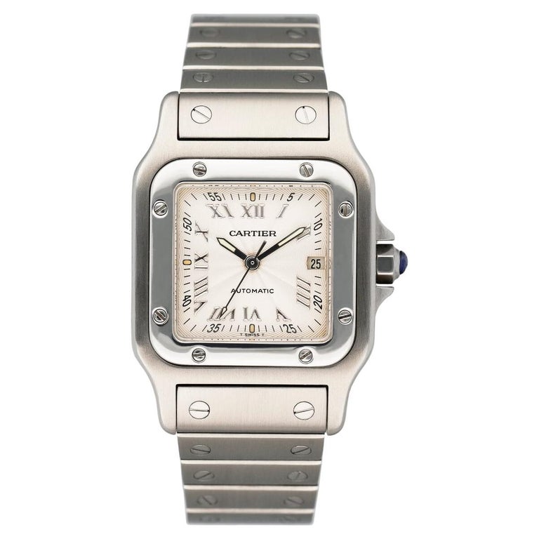 Cartier Santos Galbee W20040D6 Stainless Steel Ladies Watch For Sale