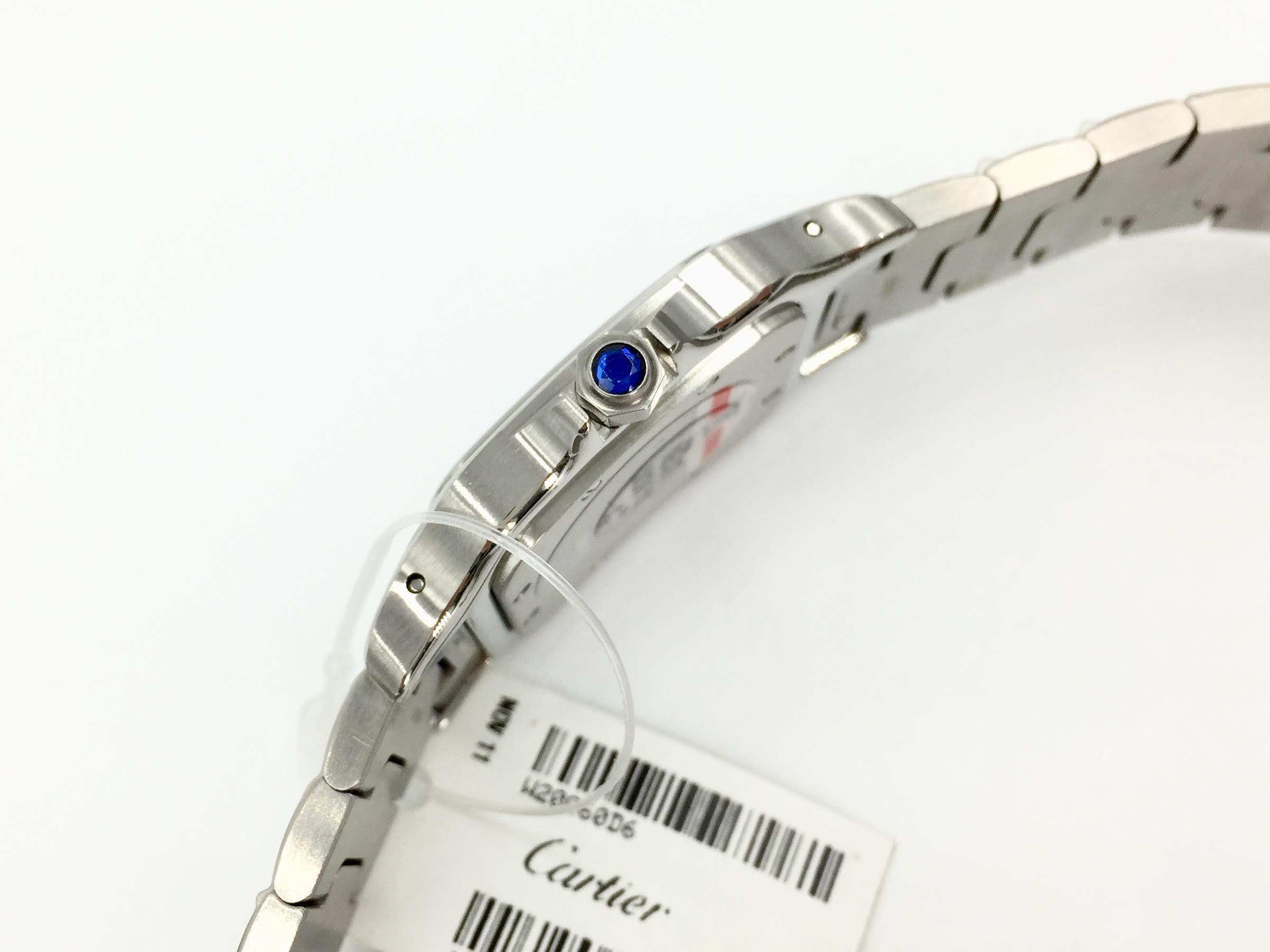 Cartier Santos Galbee W20060d6 Quartz Watch In Excellent Condition In Pikesville, MD