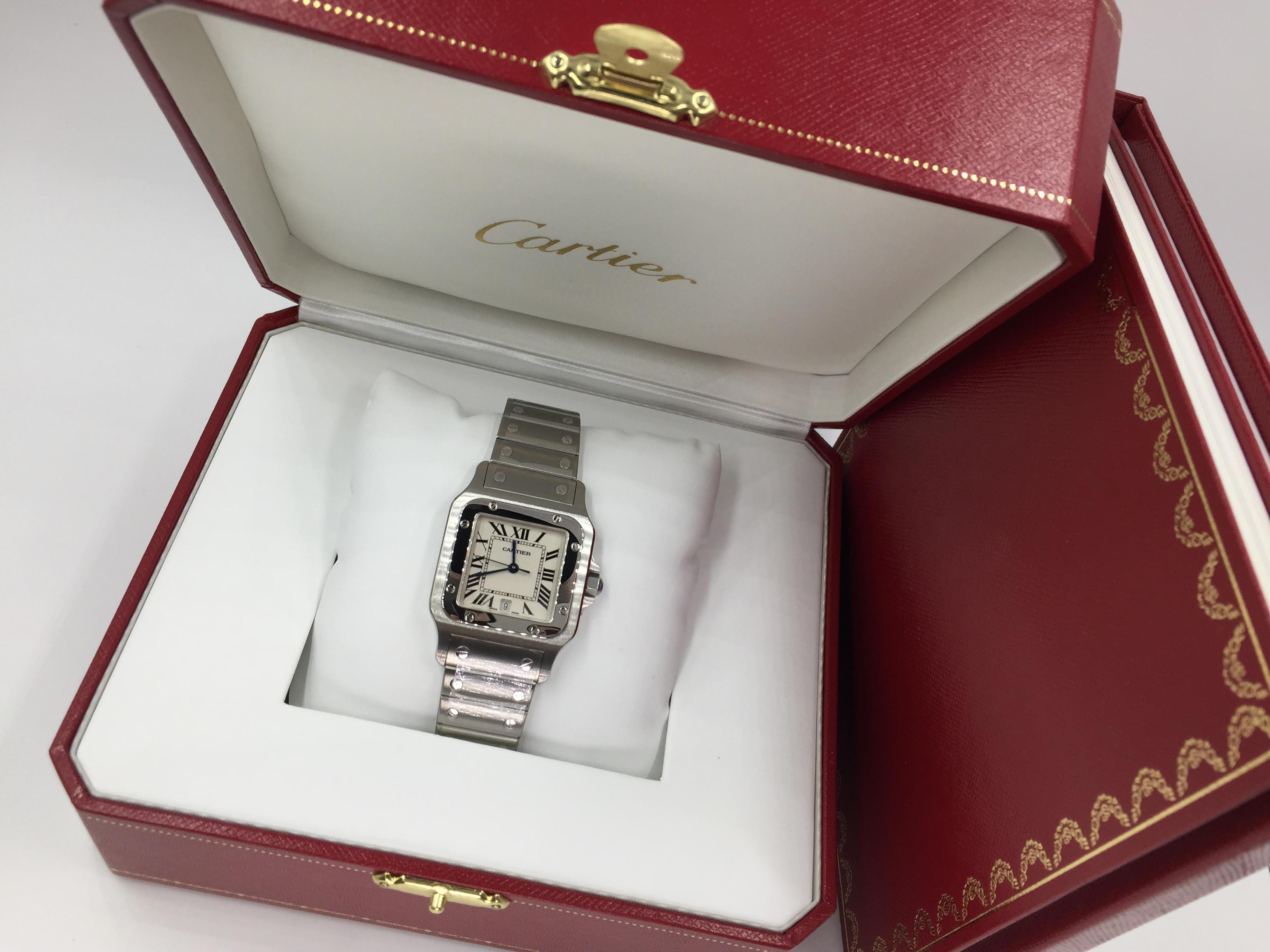 Cartier Santos Galbee W20060d6 Quartz Watch 1